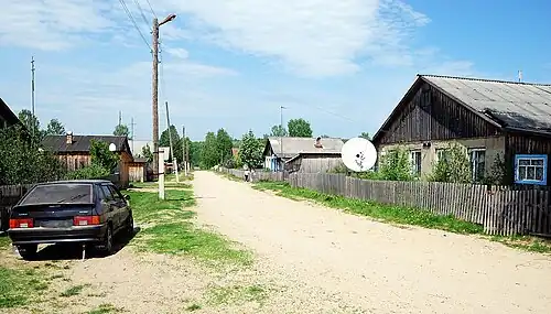 Одна из улиц в посёлке