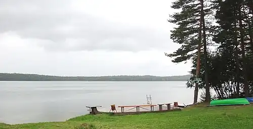 Вид на озеро летом 2014 года