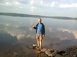 Прозрачность воды на берегу озера Синара