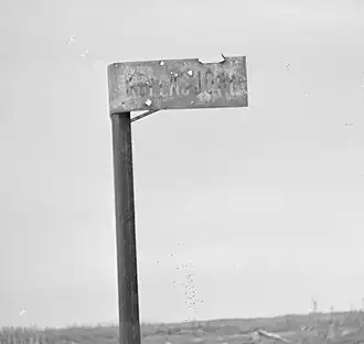 Станционная табличка, 26.06.1942