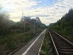 Вид в сторону ст. Леппясюрья, 2018 год.