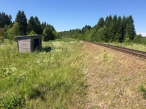 Вид в сторону ст. Видлица.