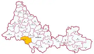 Илекский район на карте