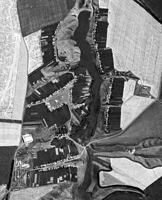 Спутниковая съёмка села Орловка. 1970 год