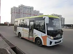 ПАЗ-320435-04 «Vector Next»  на территории «Ашан-Марфино», Марфино, Одинцовский район Московской области. Апрель 2023 года