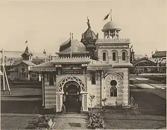 Павильон Товарищества С. М. Шибаева и К°. Архитектор Ф. О. Шехтель