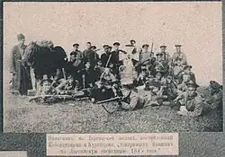 Памятник на Даргинской поляне, поставленный Кабардинцами и Куринцами «товарищам павшим в Даргинскую экспедицию 1845 года».