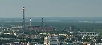 Пензенская ТЭЦ-1 на панораме города