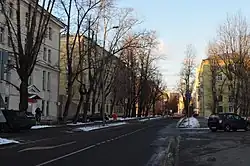 Вид на переулок от улицы Ленинская Слобода