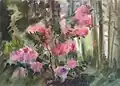 «В буйном цветении». 2005г. Бум. Акв. 38,3х53,5