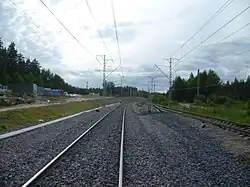 Бывшая северная горловина. Неиспользуемая выходная стрелка. Июнь 2012 года