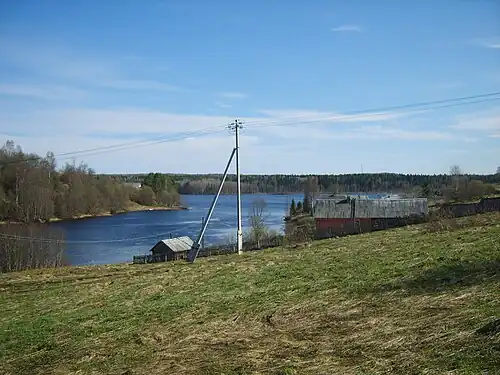 Деревня Пидьма, вид на реку Свирь. 2011 г.