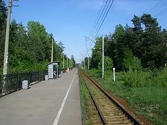 Платформа, вид в сторону Белоострова