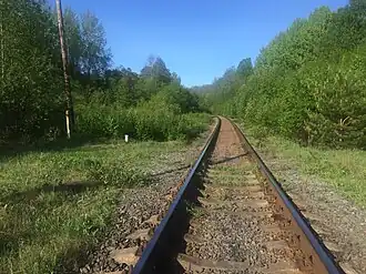 Вид в сторону ст. Маткаселькя.