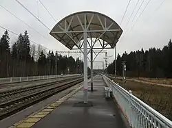 Вид в сторону блокпоста 160 км.