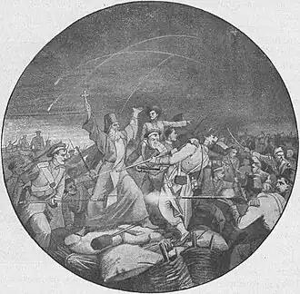 Подвиг Иоанникия, иллюстрация к детской книге Клавдии Лукашевич, изданной к 50-летию обороны Севастополя