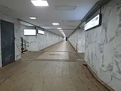 Вид на подземный пешеходный переход остановочного пункта, июль 2024 год