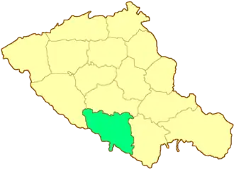 Кременчугский уезд на карте