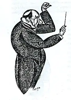 Портрет музыканта и дирижёра О. Недбаля. 1918