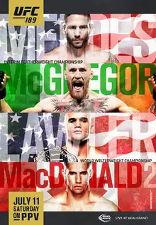 Постер UFC 189: Мендес - МакГрегор