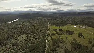 Место расположения бывшего посёлка Тохта