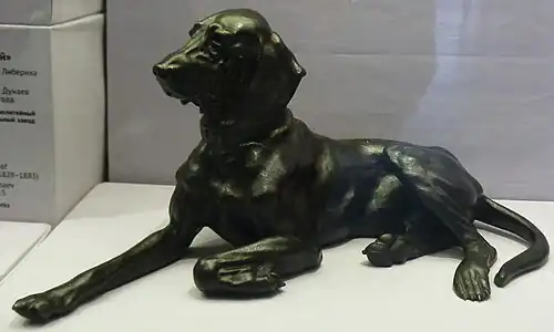 Пресс-папье «Собака-пойнтер»