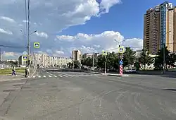 Вид проспекта Пятилетокв сторону проспекта Большевиков