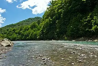 Река Псезуапсе у аула