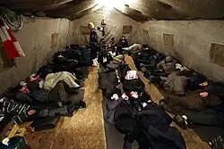 В пункте обогрева