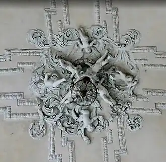 Путти на потолке Лоретанской капеллы.