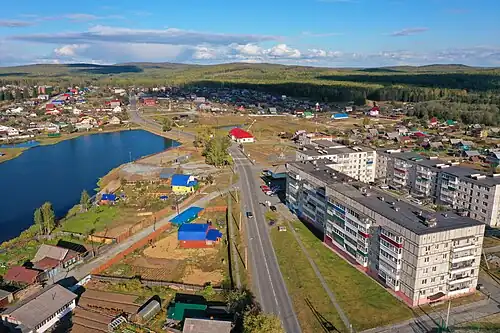 Вид на посёлок с высоты