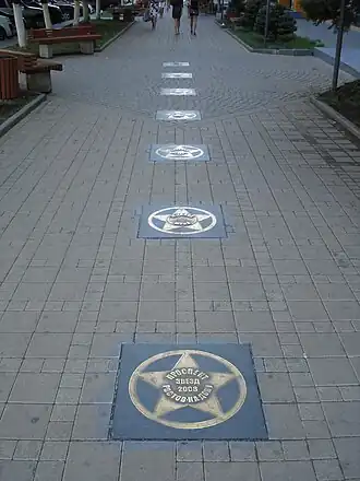 Общий вид аллеи