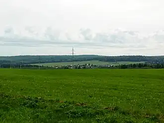 Вид на Рассольную с дороги Пермь - Мостовая