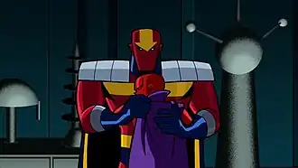 Красный торнадо обнимает своего сына