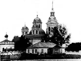 Старое здание храма в начале XX века (не сохранилось)