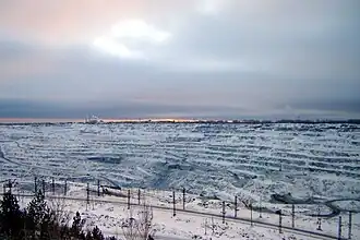 Баженовский асбестовый карьер в черте города Асбест, 2007 год