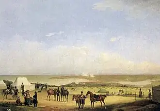 Русский лагерь под Варной, 1829 год. Картина с натуры