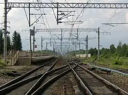 Платформа № 1 для электропоездов из Санкт-Петербурга