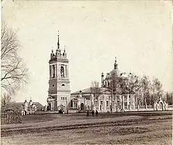 Казанская церковь села Константиново, где крестили Есенина, 1890-е годы