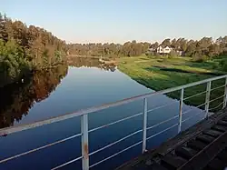 Вид с железнодорожного моста.