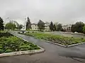 Одна из центральных площадей посёлка Красочный