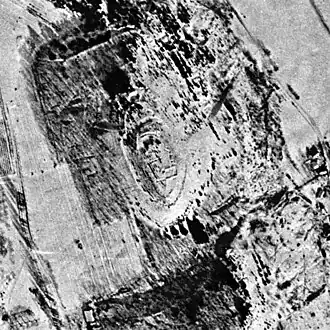 Сахновское городищена спутниковой съёмке 1981 года