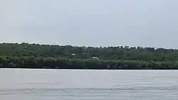 Село Челны, вид с левого берега Челнинской протоки.