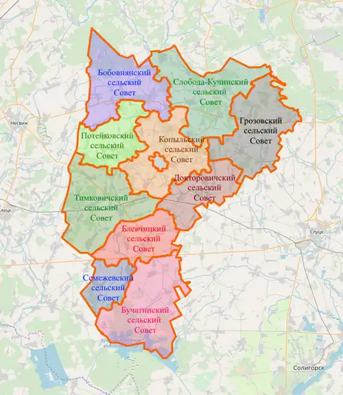 Слобода-Кучинский сельсовет на карте