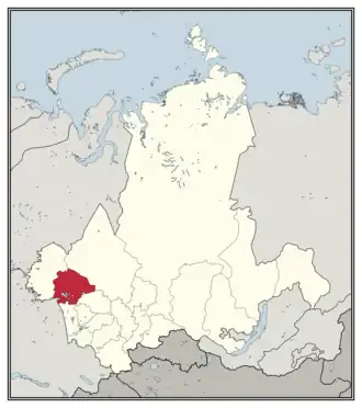 Барабинский округ на карте