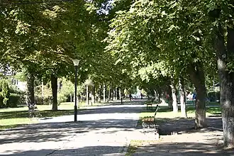 Сквер в 2017 году