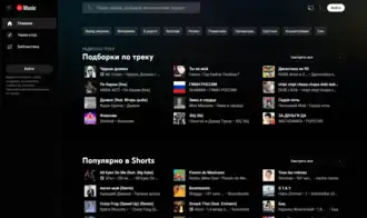 Скриншот программы YouTube Music