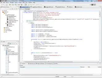 Скриншот программы Adobe Flash Builder