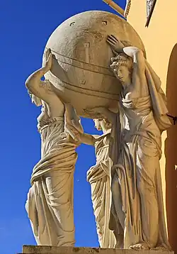 Нимфы, несущие небесную сферу. Здание Главного адмиралтейства. Санкт-Петербург. 1812—1813. Скульптор Ф. Ф. Щедрин