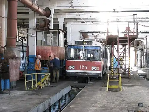 Смотровая яма и цех ТО-2